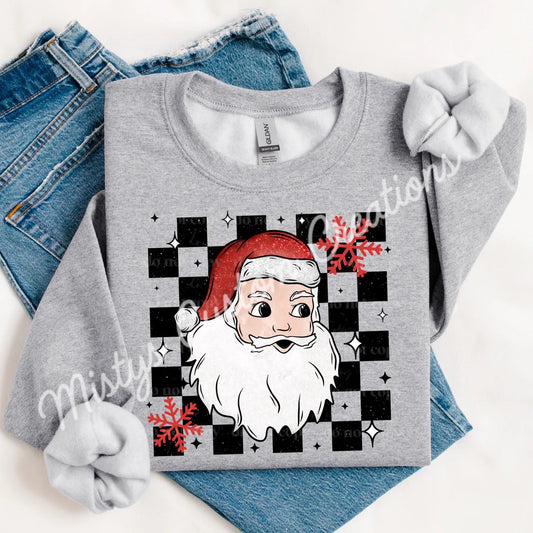 Santa checkerboard