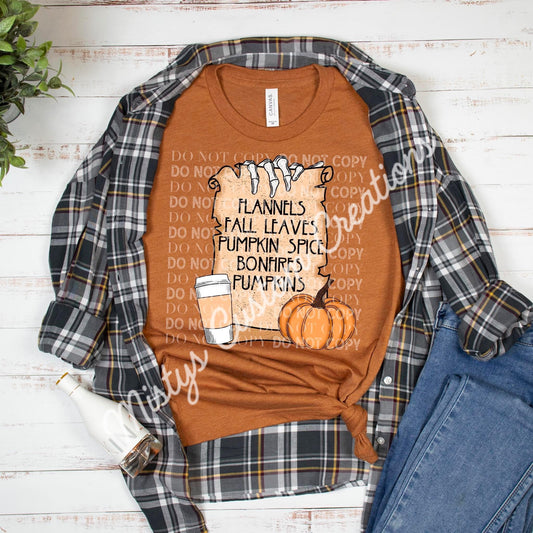 Fall leaves pumpkin spice