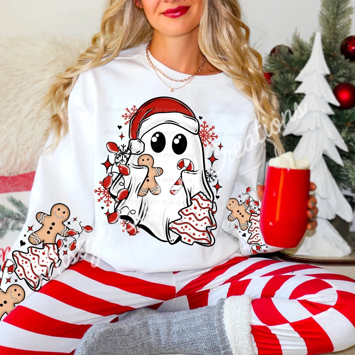 Christmas Ghost w/sleeve option