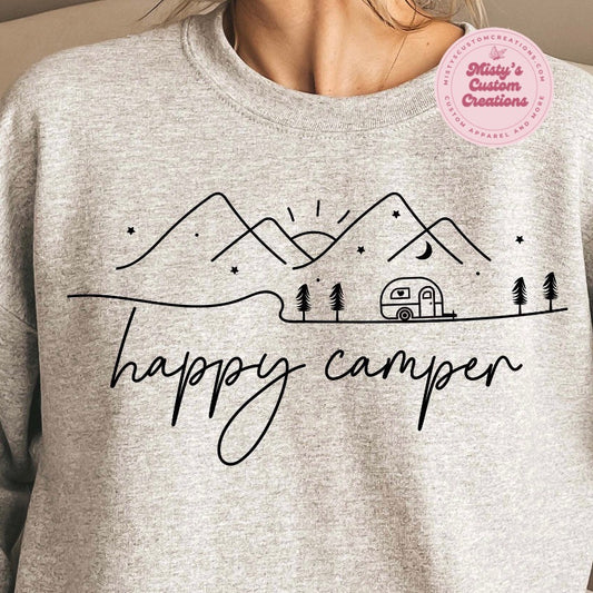 Happy Camper (Black Ink)