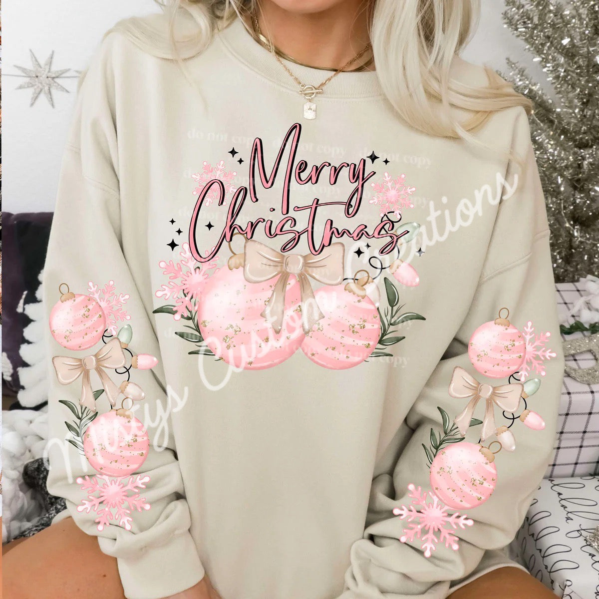 Merry Christmas full color w/ sleeve options