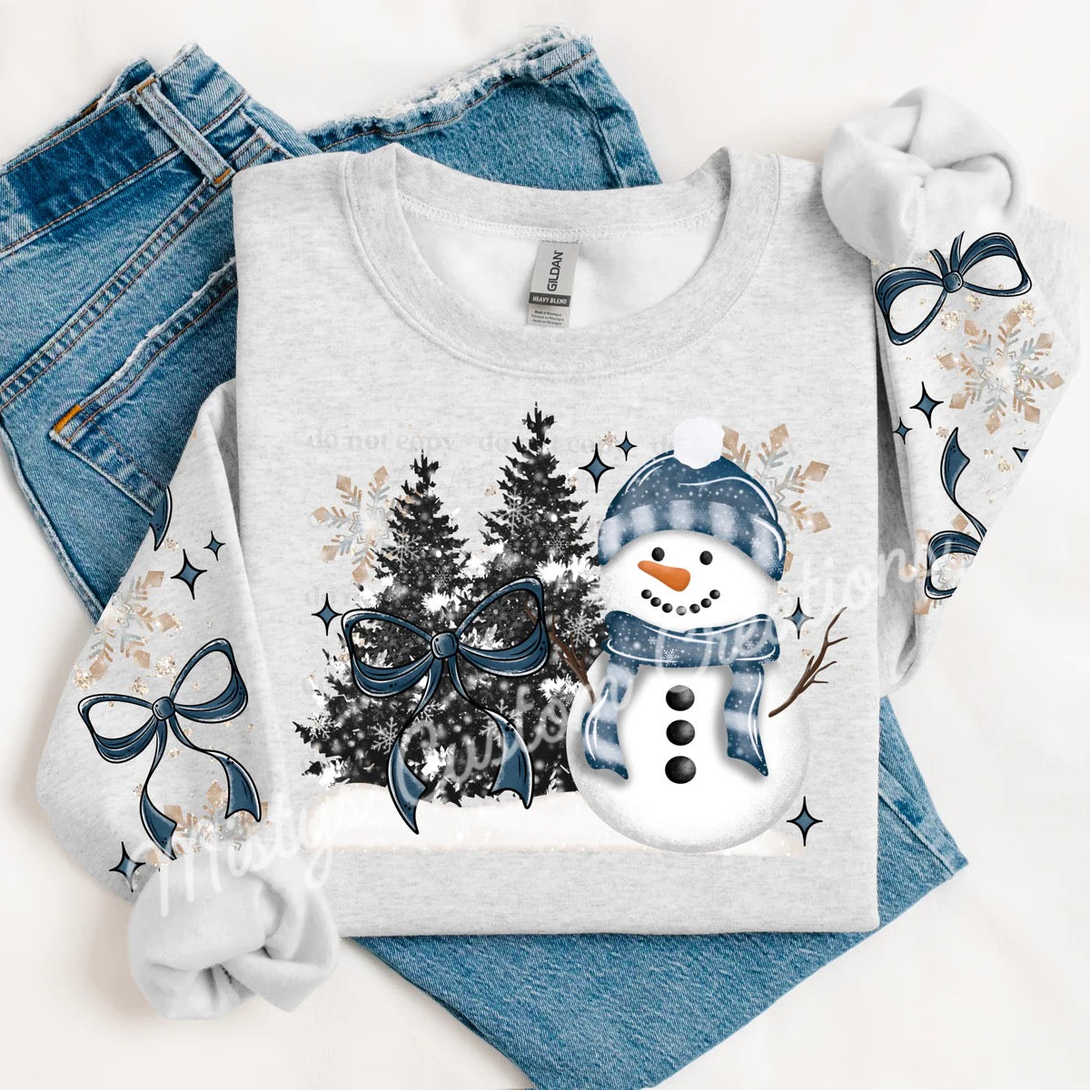 Snowman scene w/sleeve options