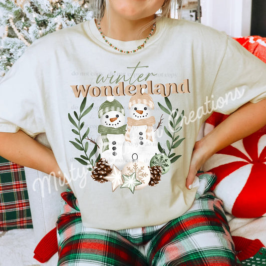 Winter Wonderland snowman w/sleeve options